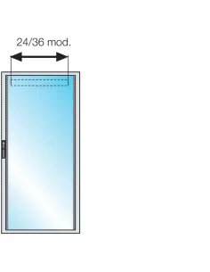 Puerta de cristal Abb pv0800 x str 800x600mm 24mod (hxl)